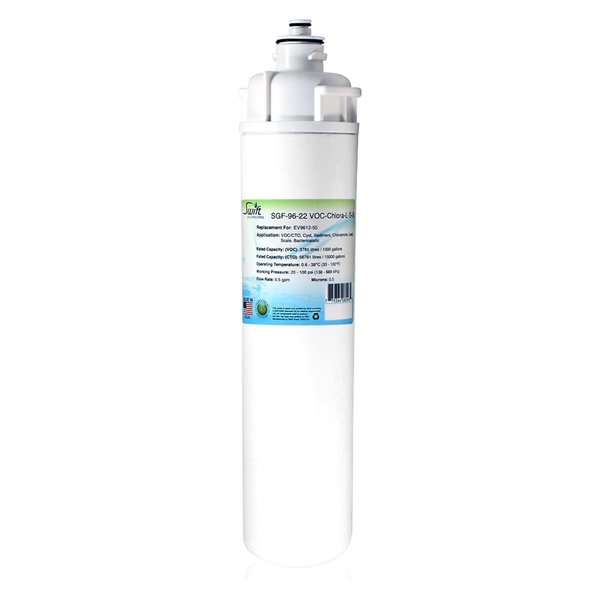 Swift Green Filters Replacement water filter for Everpure EV9612-50 SGF-96-22 VOC-Chlora-L-S-B